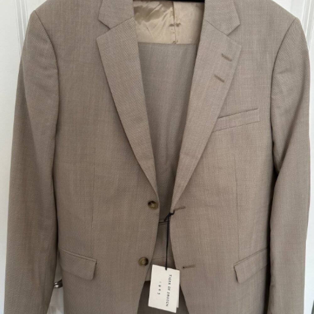 New Mens Suit Tiger Of Sweden, Beige